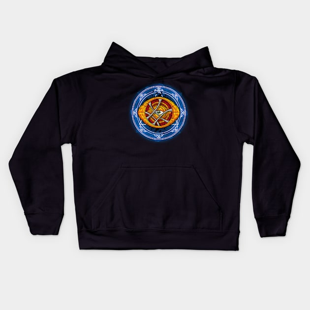 Master of Time Kids Hoodie by drsimonbutler